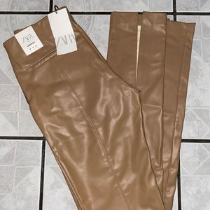 Zara Faux Leather Legging